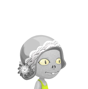 Plain lace hat, the original greyscale file.